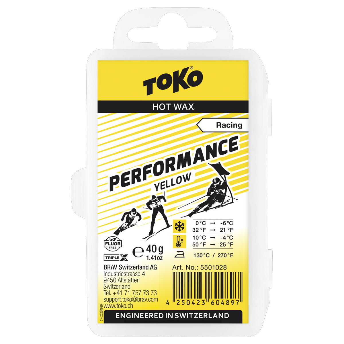 Toko Performance yellow 40g Skiwachs